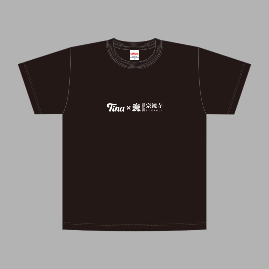 Tina×宗鏡寺 T-Shirts BLK